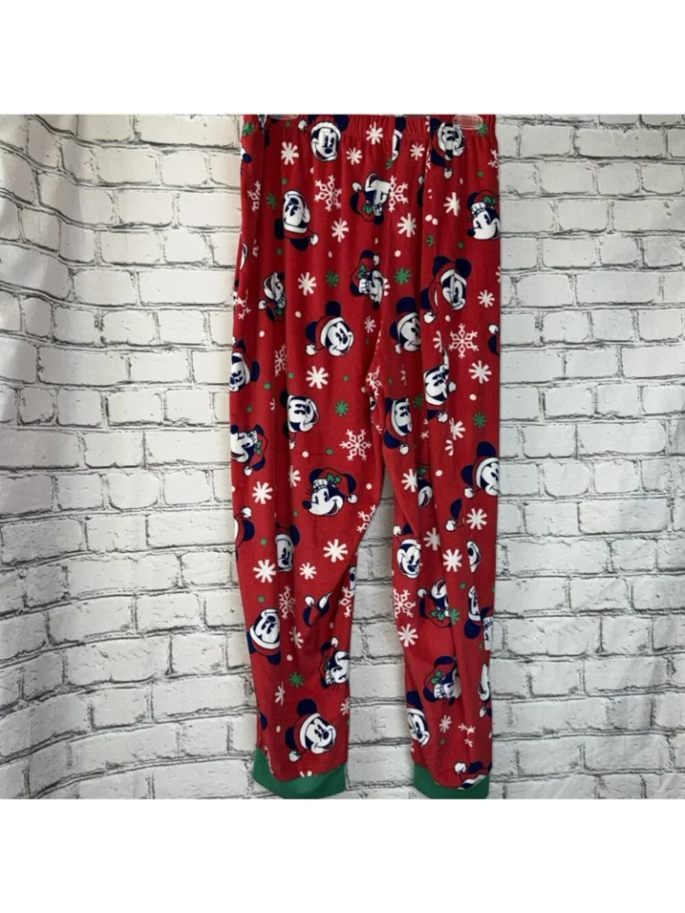 Disney Mickey Mouse 2 Piece Pajama Set Women Sz 2X Soft Christmas Holiday PJs - Picture 4 of 16
